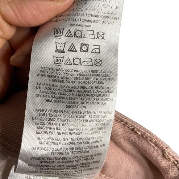 Guess Women's Pink Button-Fly High Waisted Denim Jeans - Picture 7 of 8